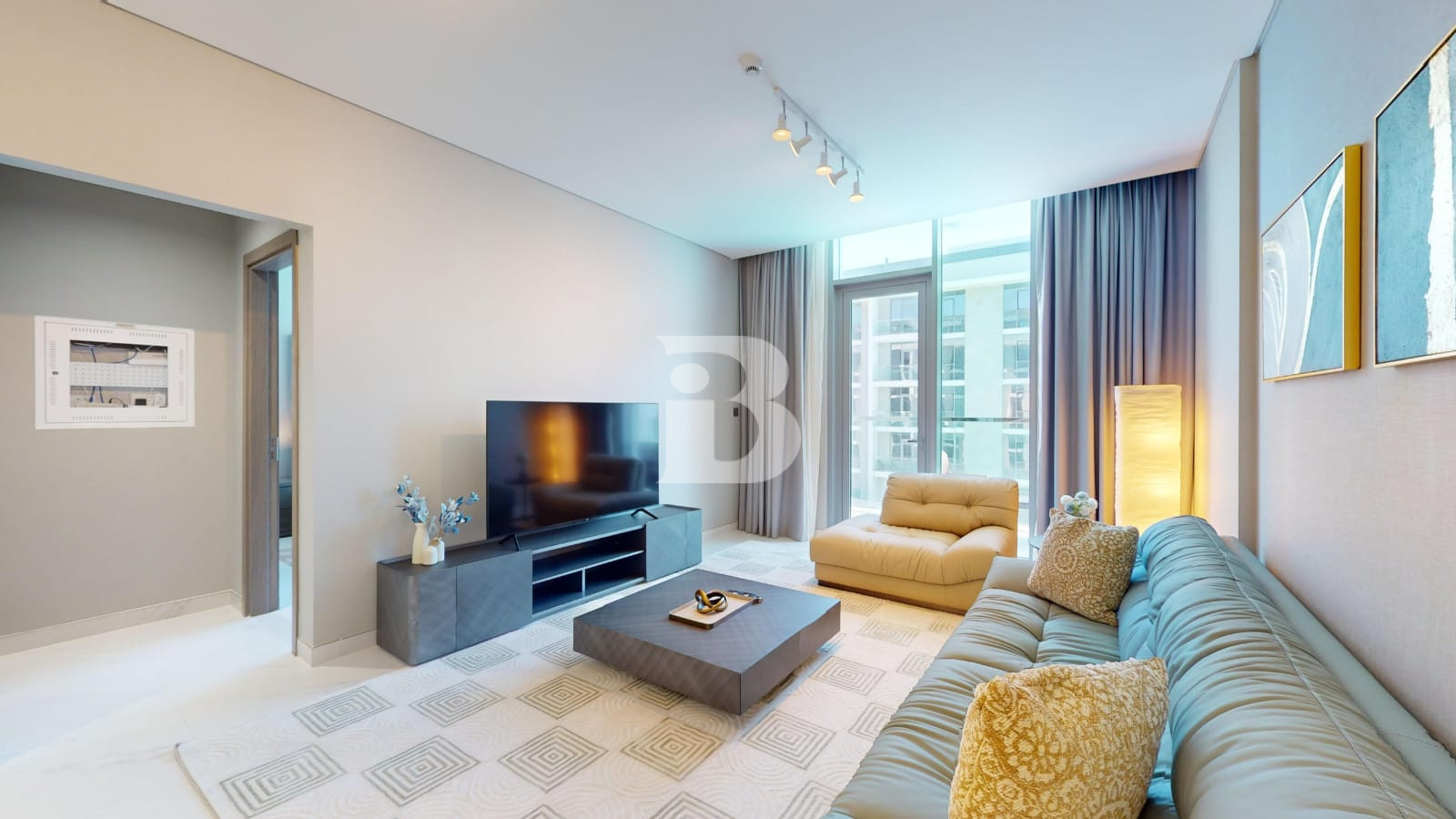Modern High-Floor 1-Bedroom | District One