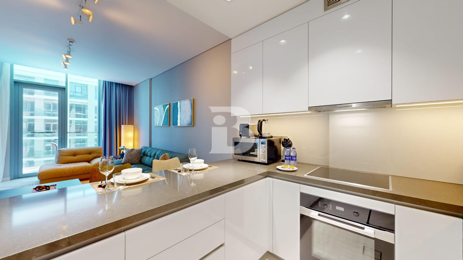 Modern High-Floor 1-Bedroom | District One