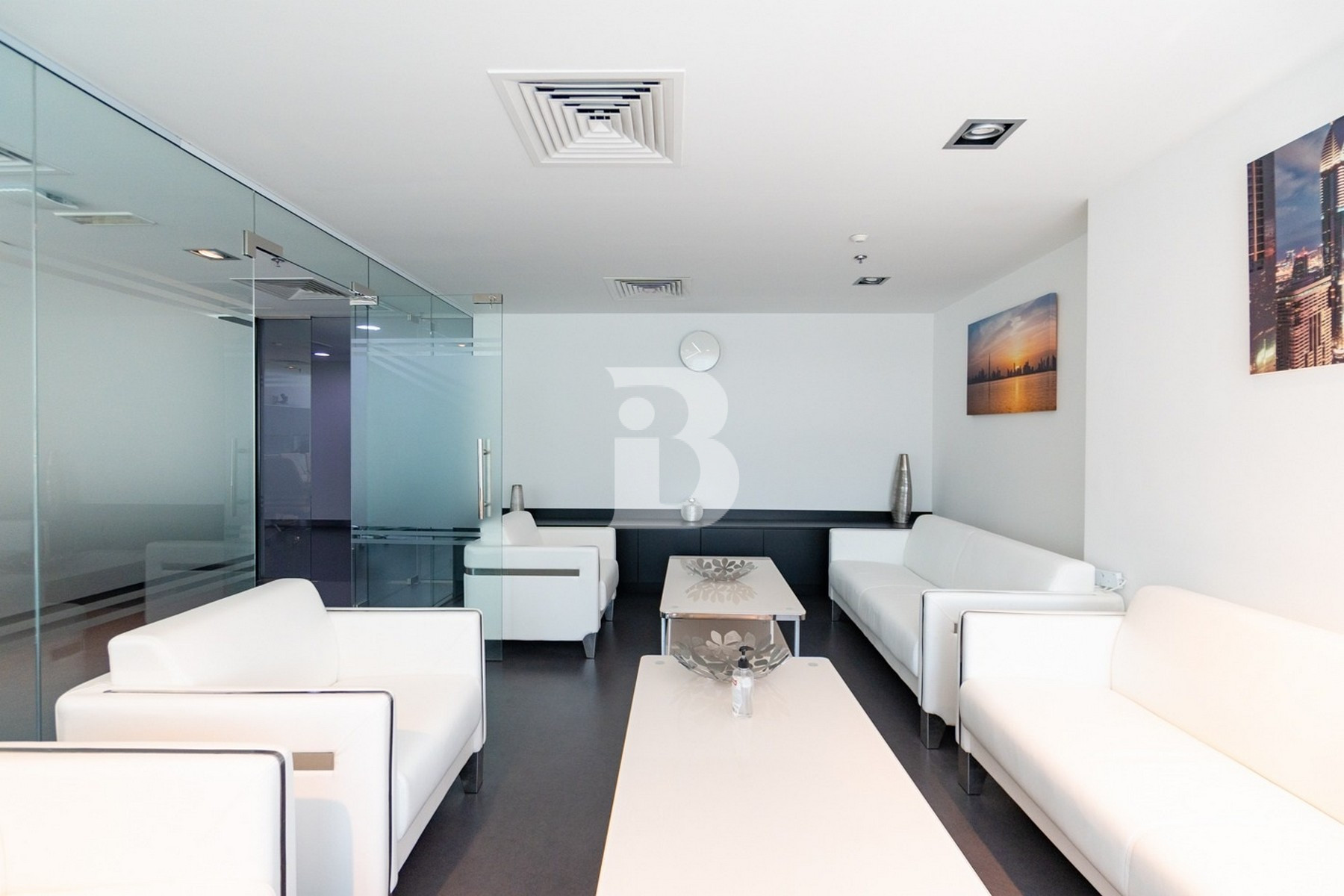 Furnished Office | 3 parking bays | Canal view