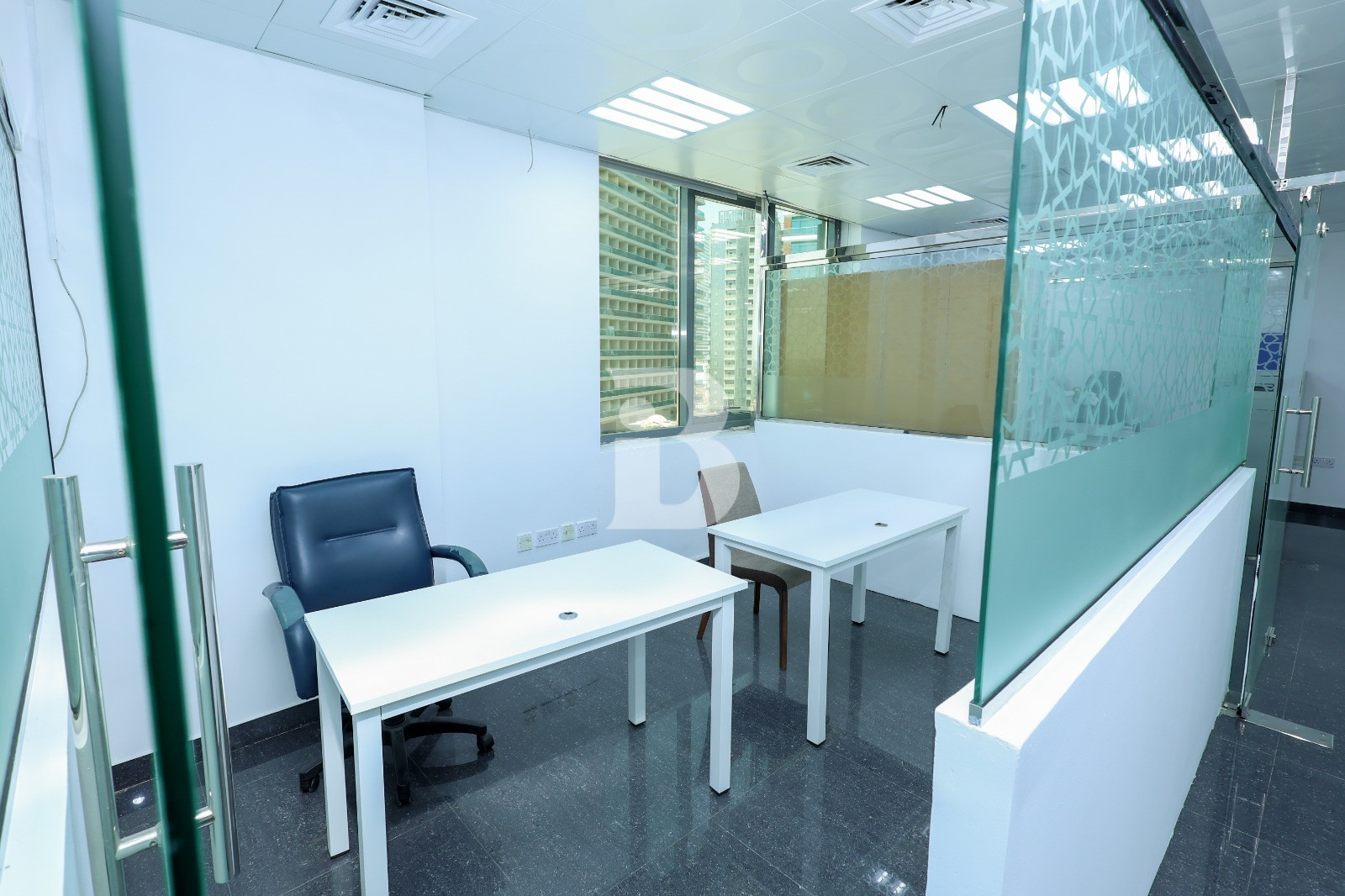 Fitted Office | Canal &amp; SZR View | 990 Sqft