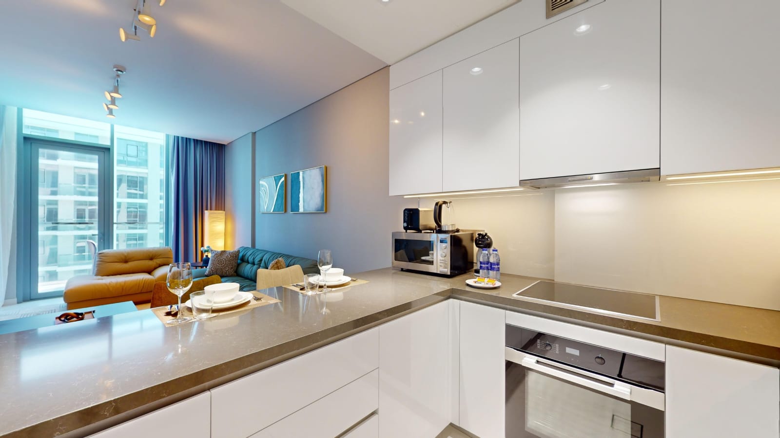 Modern High-Floor 1-Bedroom | District One