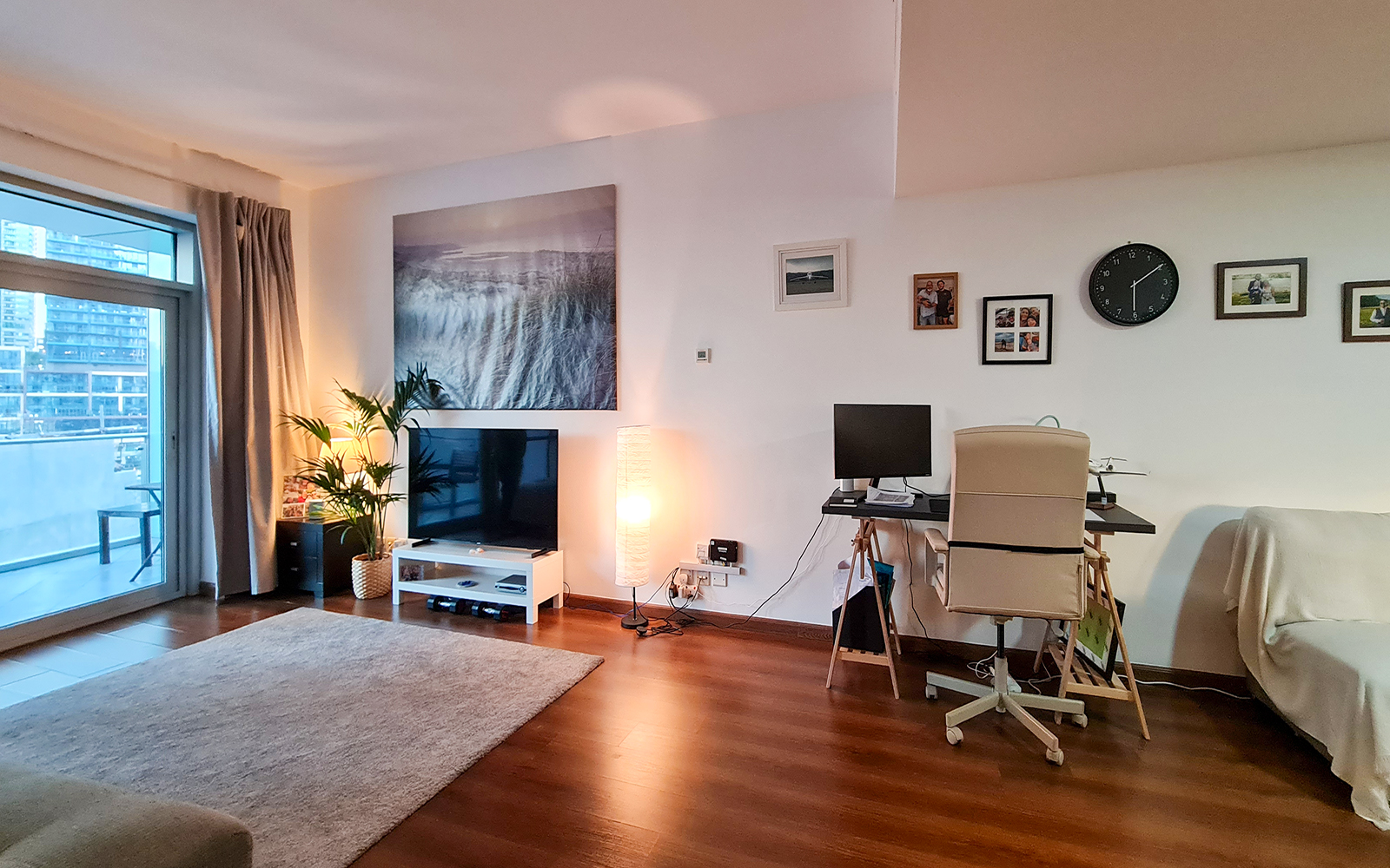 Fully Furnished 3BR | Partial Marina water view
